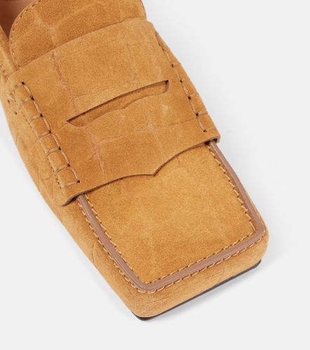 Carre croc-effect suede penny loafers - Jacquemus - Modalova