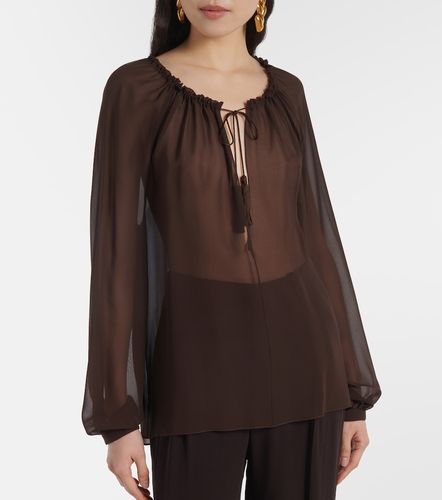 Sheer silk georgette blouse - Tom Ford - Modalova