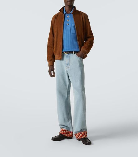 Pullover polo in cotone a coste - Valentino - Modalova