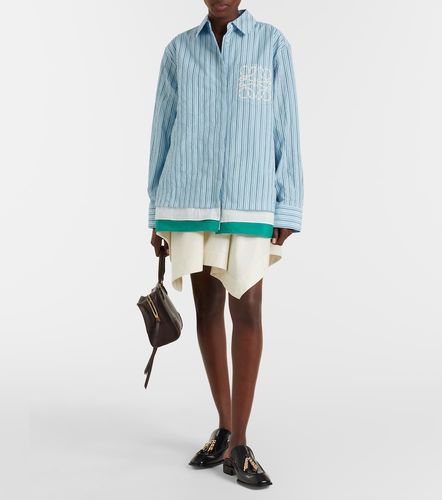Minigonna in gabardine di cotone e seta - Loewe - Modalova