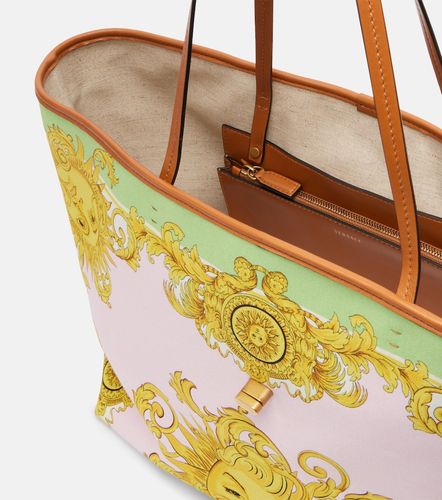 Shopper Large in canvas con stampa - Versace - Modalova