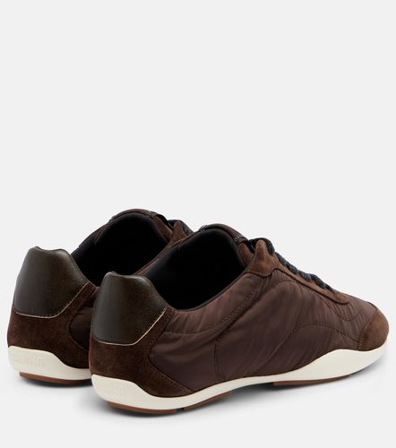 Sneakers con suede e monili - Brunello Cucinelli - Modalova