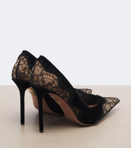 Pumps Meadow in velluto con pizzo - Aquazzura - Modalova