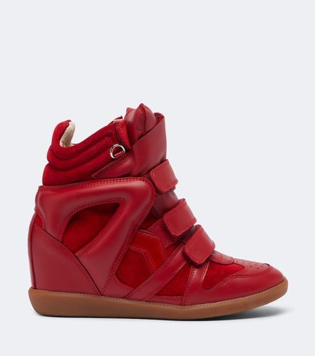 Sneakers Beckett in pelle e suede con zeppa - Isabel Marant - Modalova