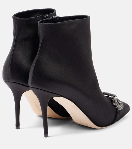 Balvisa embellished satin ankle boots - Manolo Blahnik - Modalova