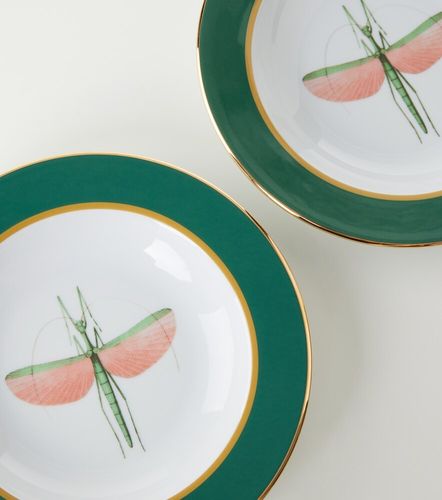 Set de 2 platos soperos Libellula de porcelana - La DoubleJ - Modalova