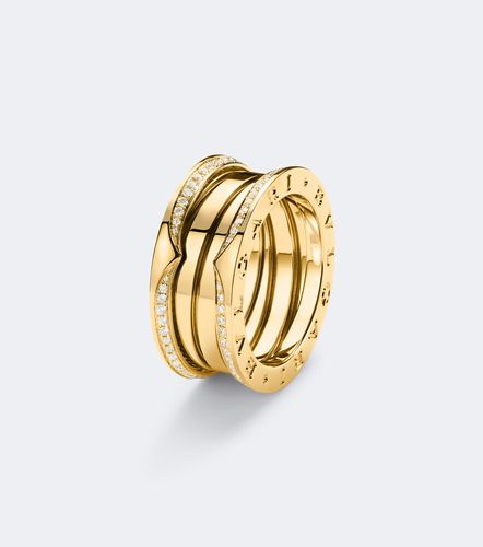 Anillo B.zero1 de oro de 18 ct con diamantes - Bvlgari - Modalova