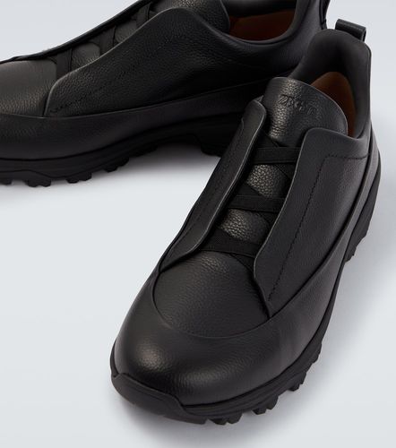 Triple Stitch leather sneakers - Zegna - Modalova