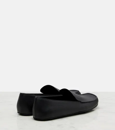 The Row Leo leather slip-on shoes - The Row - Modalova