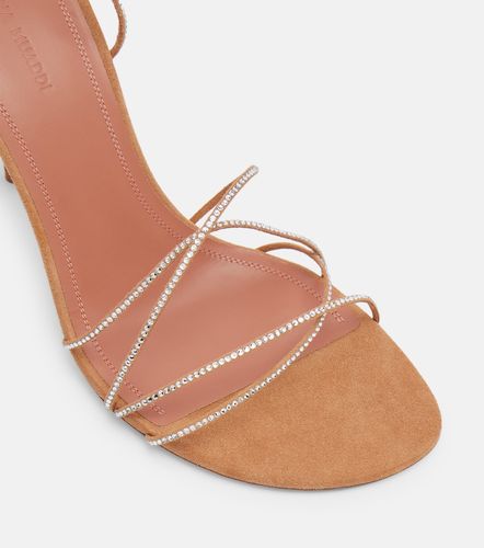 Lori 95 embellished suede sandals - Amina Muaddi - Modalova