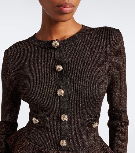 Abito corto Peplum in Lurex® - Self-Portrait - Modalova