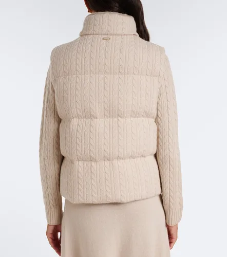 Wattierte Weste aus Kaschmir mit Shearling - Agnona - Modalova