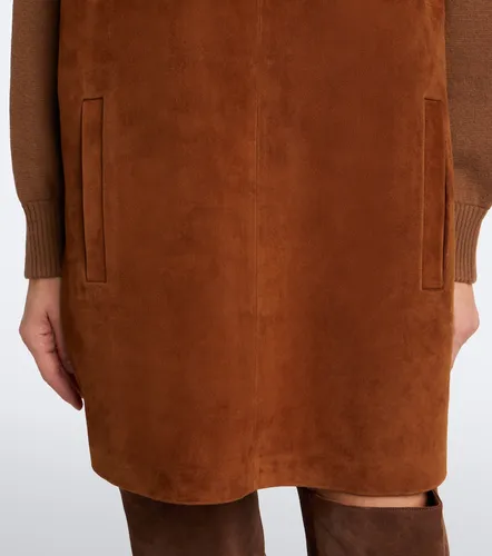 Abito in lana e cashmere con pelle - Max Mara - Modalova