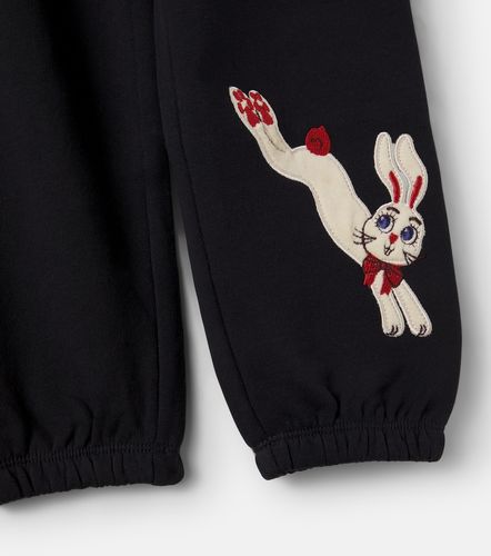 Pantalones deportivos de algodón con parche - Mini Rodini - Modalova