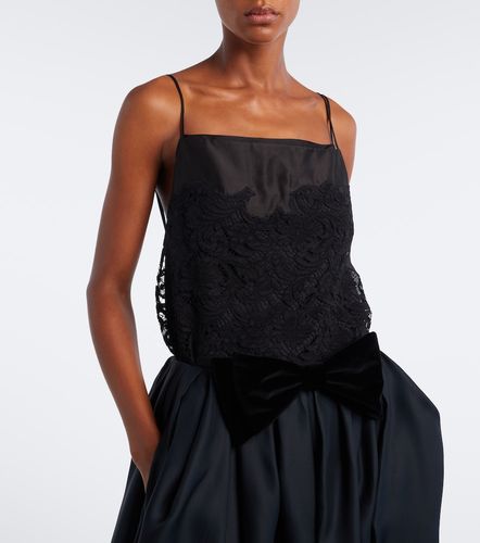 Neema silk voile and lace top - Khaite - Modalova