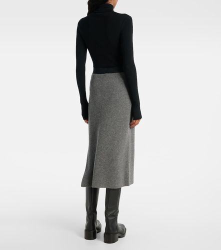 Gonna midi in lana e cashmere - Moncler - Modalova