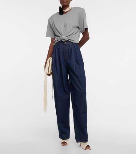 Cropped cotton-blend T-shirt - Magda Butrym - Modalova