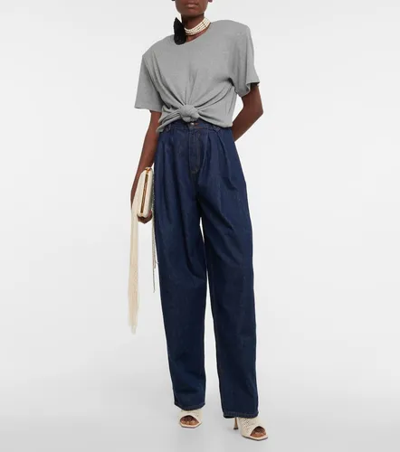 T-shirt cropped in misto cotone - Magda Butrym - Modalova