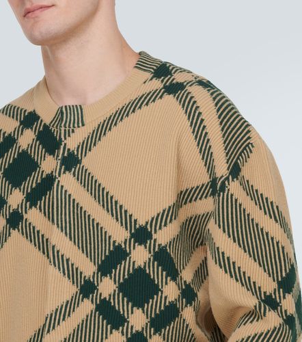 Check wool-blend cardigan - Burberry - Modalova