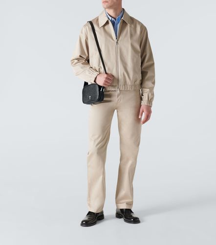 Pantaloni dritti in satin di cotone - Ami Paris - Modalova