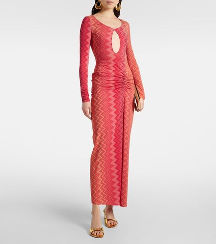 Vestido midi de lamé en zigzag - Missoni - Modalova