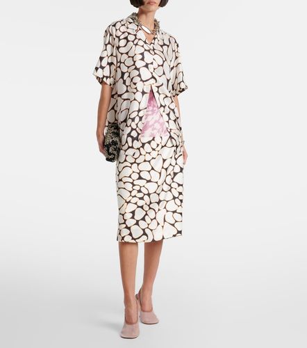 Camicia in seta con stampa - Dries Van Noten - Modalova