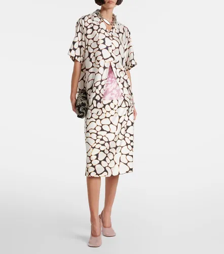 Camisa de seda estampada - Dries Van Noten - Modalova