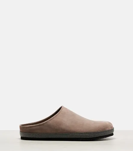 Monili suede clogs - Brunello Cucinelli - Modalova