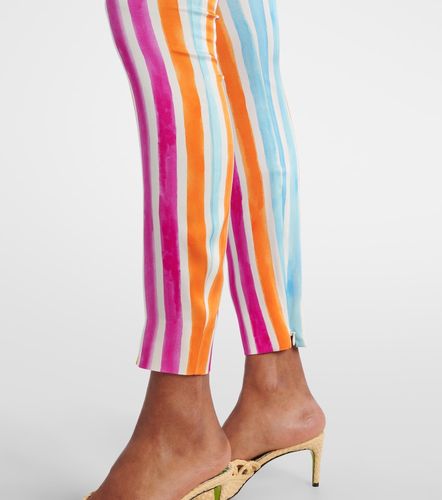 Striped silk-blend leggings - Dolce&Gabbana - Modalova