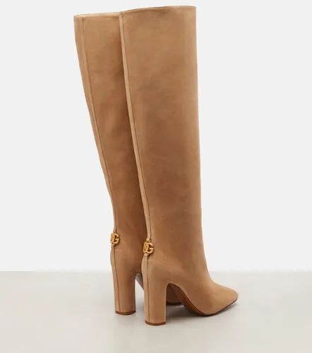 Suede over-the-knee boots - Dolce&Gabbana - Modalova
