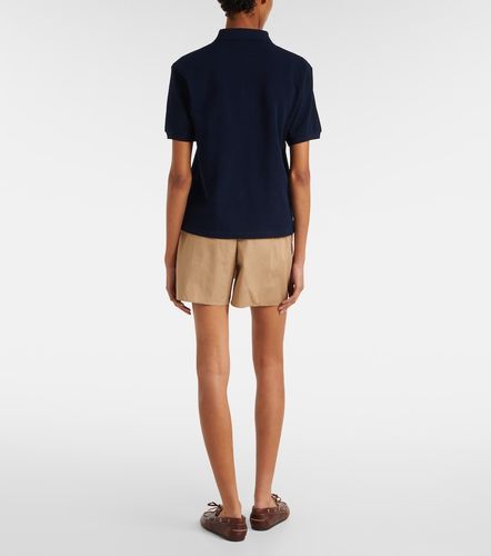 Polo de piqué de algodón con logo - Miu Miu - Modalova