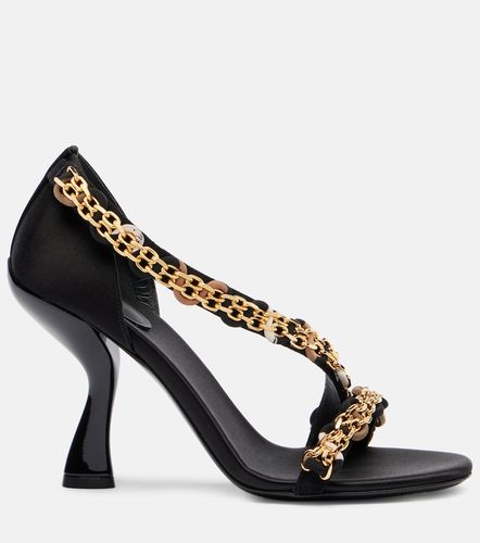Sandali in pelle e raso con catene - Pucci - Modalova