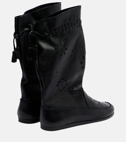 Welky laser-cut leather mid-calf boots - Isabel Marant - Modalova