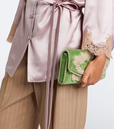 Camisa de satén de seda con encaje - Valentino - Modalova