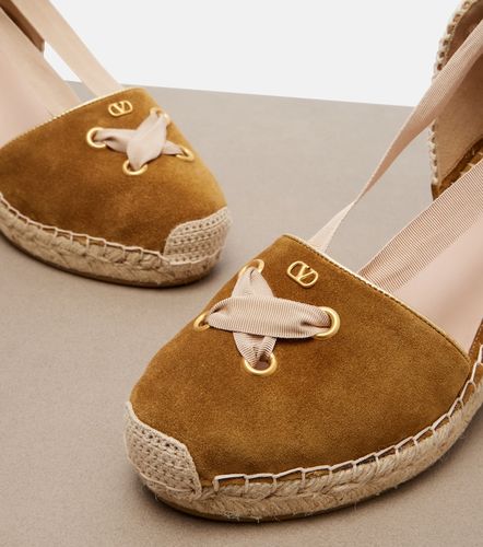 Espadrillas con zeppa Resort in camoscio - Valentino Garavani - Modalova