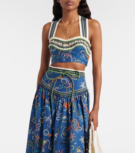 Alémais Crop top Cove de algodón estampado - Alemais - Modalova