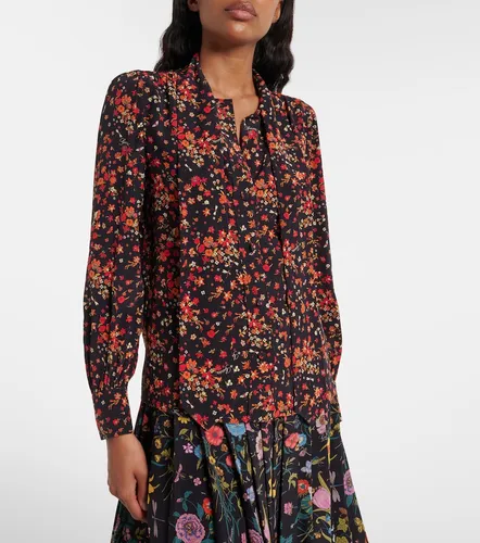 Gucci Bow-detail floral silk blouse - Gucci - Modalova