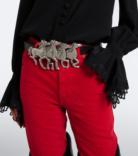 Chloe Running Horses leather belt - Chloe - Modalova