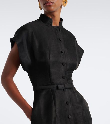 Midikleid Aubrey aus einem Leinengemisch - Leo Lin - Modalova