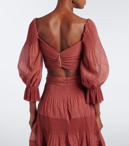 Zimmermann Top cropped plissé - Zimmermann - Modalova