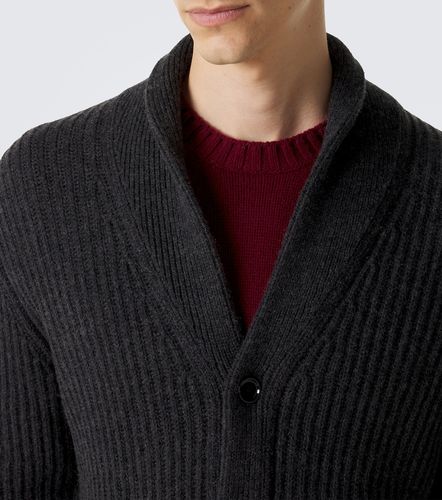 Ribbed-knit wool and cashmere cardigan - Allude - Modalova