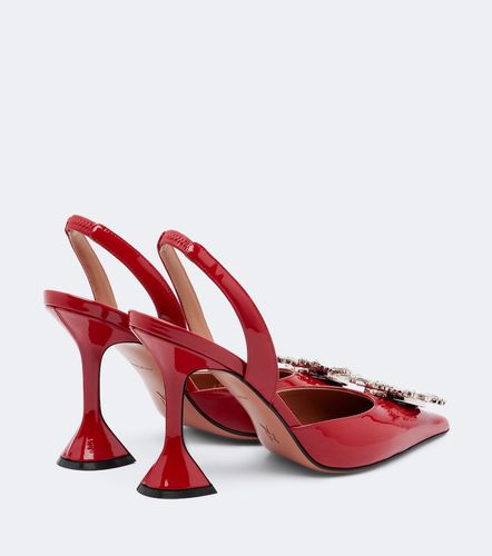 Begum embellished leather slingback pumps - Amina Muaddi - Modalova