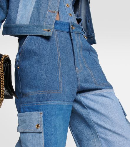 Jeans cargo a gamba larga e vita alta - Marine Serre - Modalova