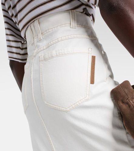 Falda midi de denim - Brunello Cucinelli - Modalova