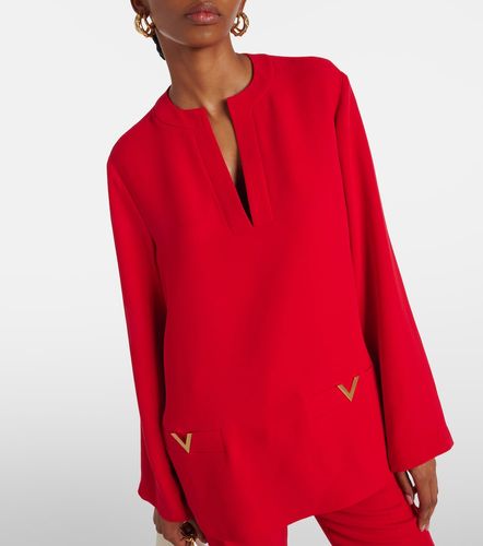 Top VGold Cady Couture in seta - Valentino Garavani - Modalova