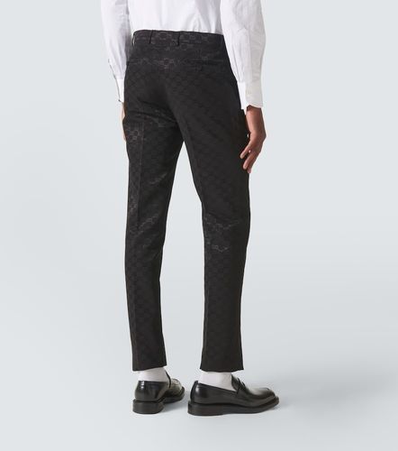 Pantaloni regular GG in misto cotone - Gucci - Modalova