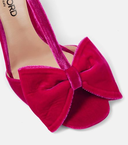 Sandali Brigitte in velluto con fiocco - Tom Ford - Modalova