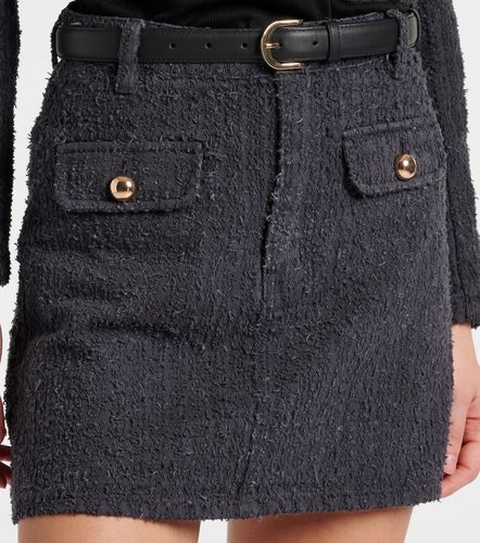Textured denim miniskirt - Self-Portrait - Modalova