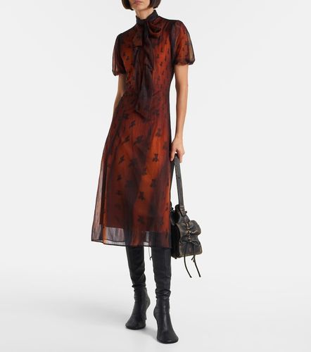 Vestido midi transparente con lazada - Acne Studios - Modalova