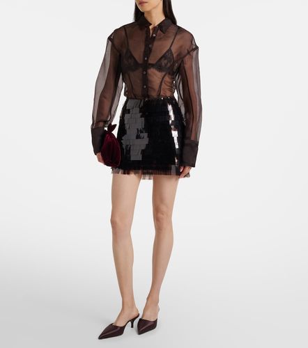 Camicia Aida in organza di seta trasparente - Staud - Modalova